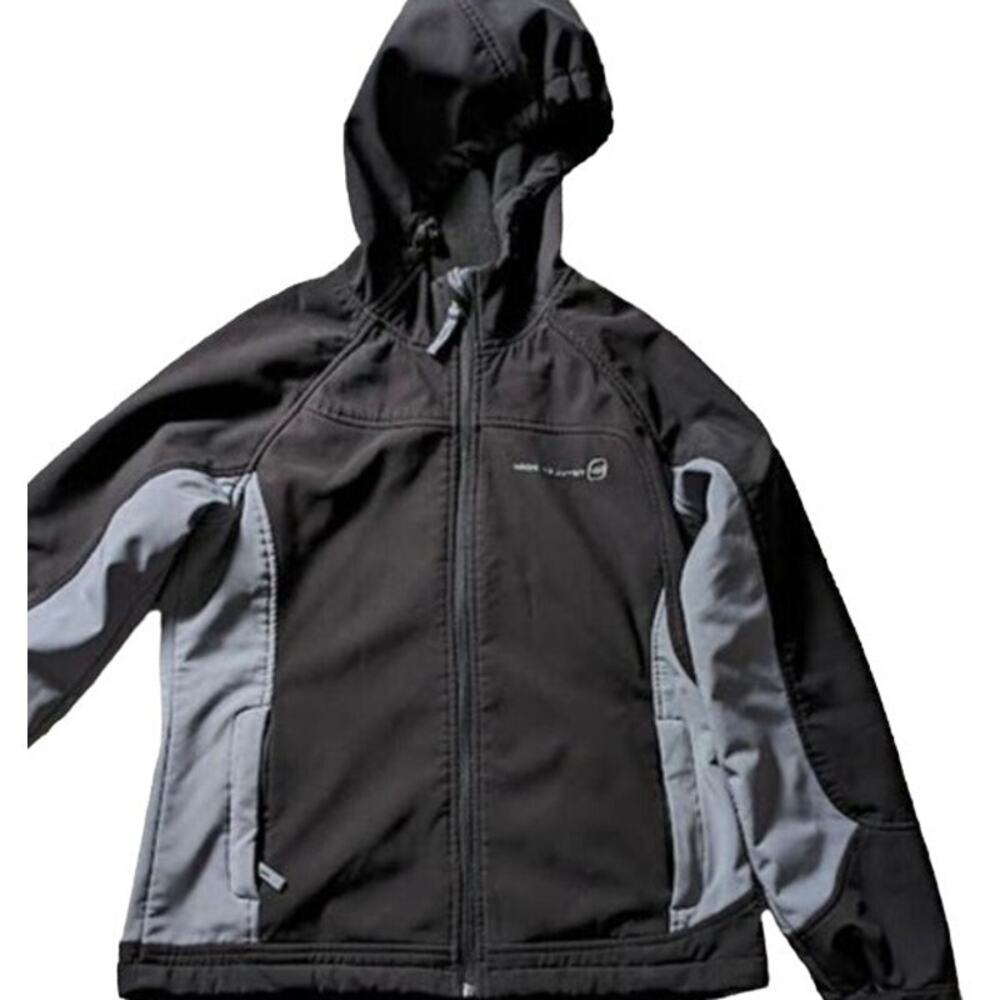 Free Country Women's Black Full Zip Hooded Jacket Size Medium Winter Ski Outdoor